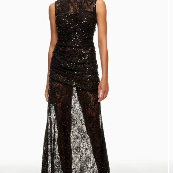 AKNVAS Lina Dress Women's Size 6 Black- Rent The Runway Dress - Picture 4 of 7